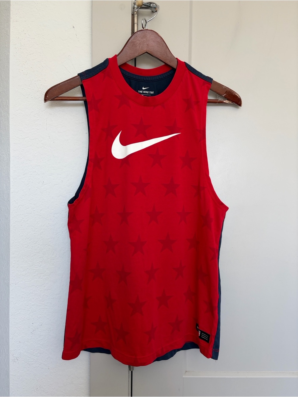 NIKE USA AMERICANA TANK TOP RED/BLUE WOMEN’S SMALL